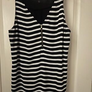 Express Monochrome Striped Tank Top